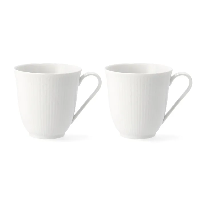 Swedish Grace kubek 300 ml 2‑pak - śnieg (biały) - Rörstrand