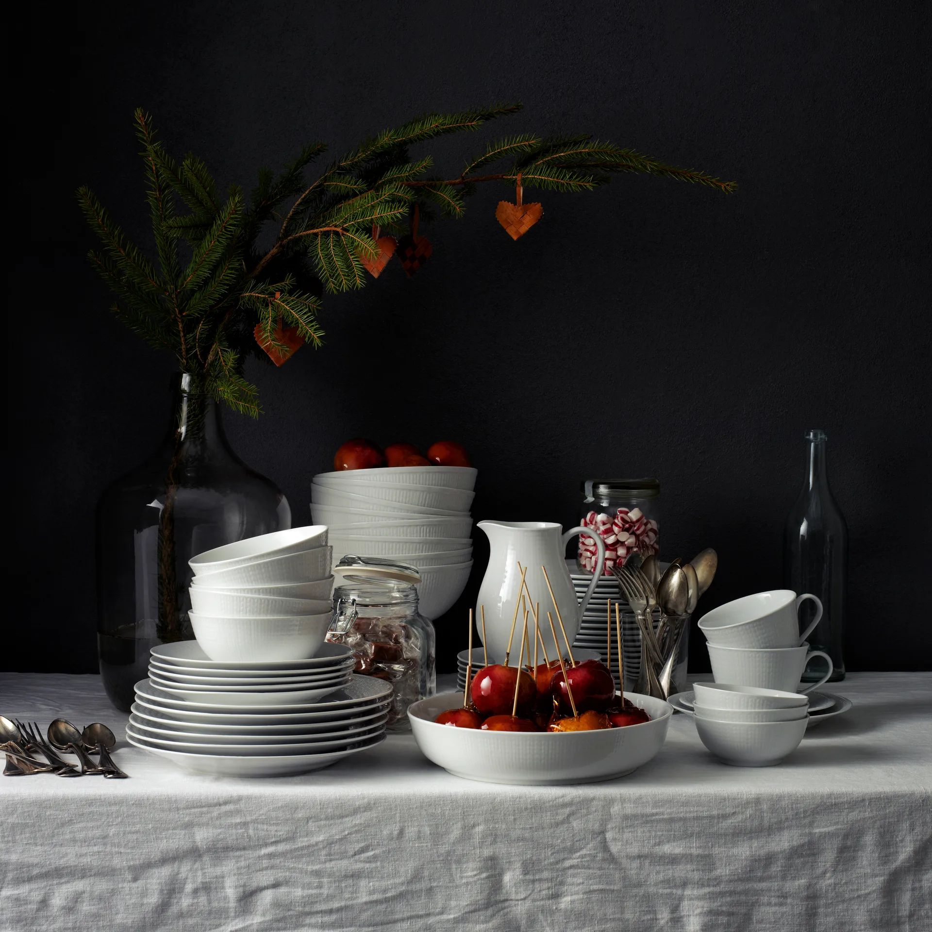 Swedish Grace zestaw startowy śnieg, 8 części Rörstrand