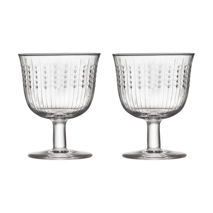 Szklanka do napojów na nóżce Swedish Grace, 250 ml, 2-pak - Przezroczysty - Rörstrand