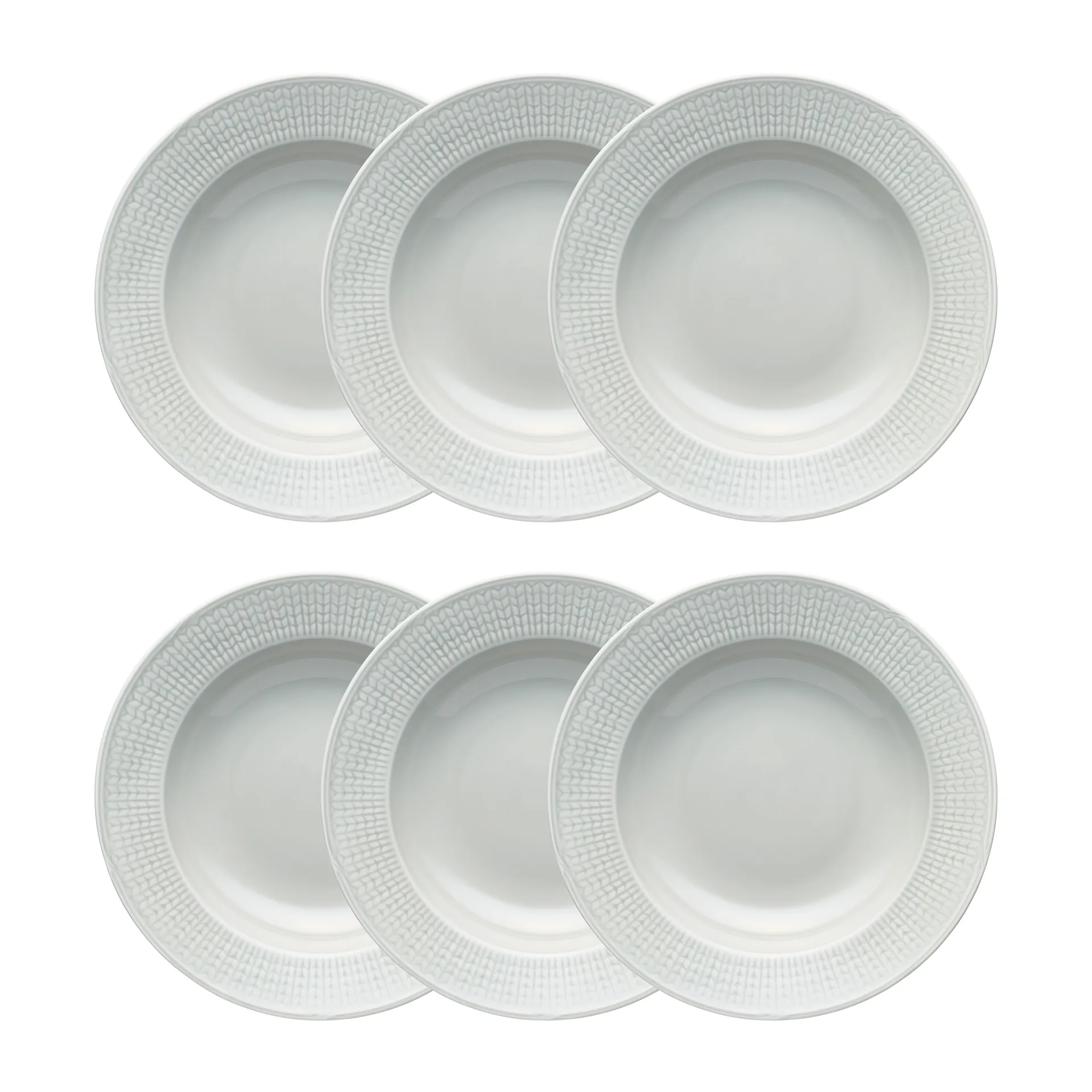 Talerz głęboki Swedish Grace 25 cm opakowanie 6 szt. Mgła (szary),  Rörstrand