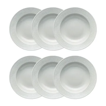 Talerz głęboki Swedish Grace 25 cm opakowanie 6 szt. Mgła (szary) - Rörstrand