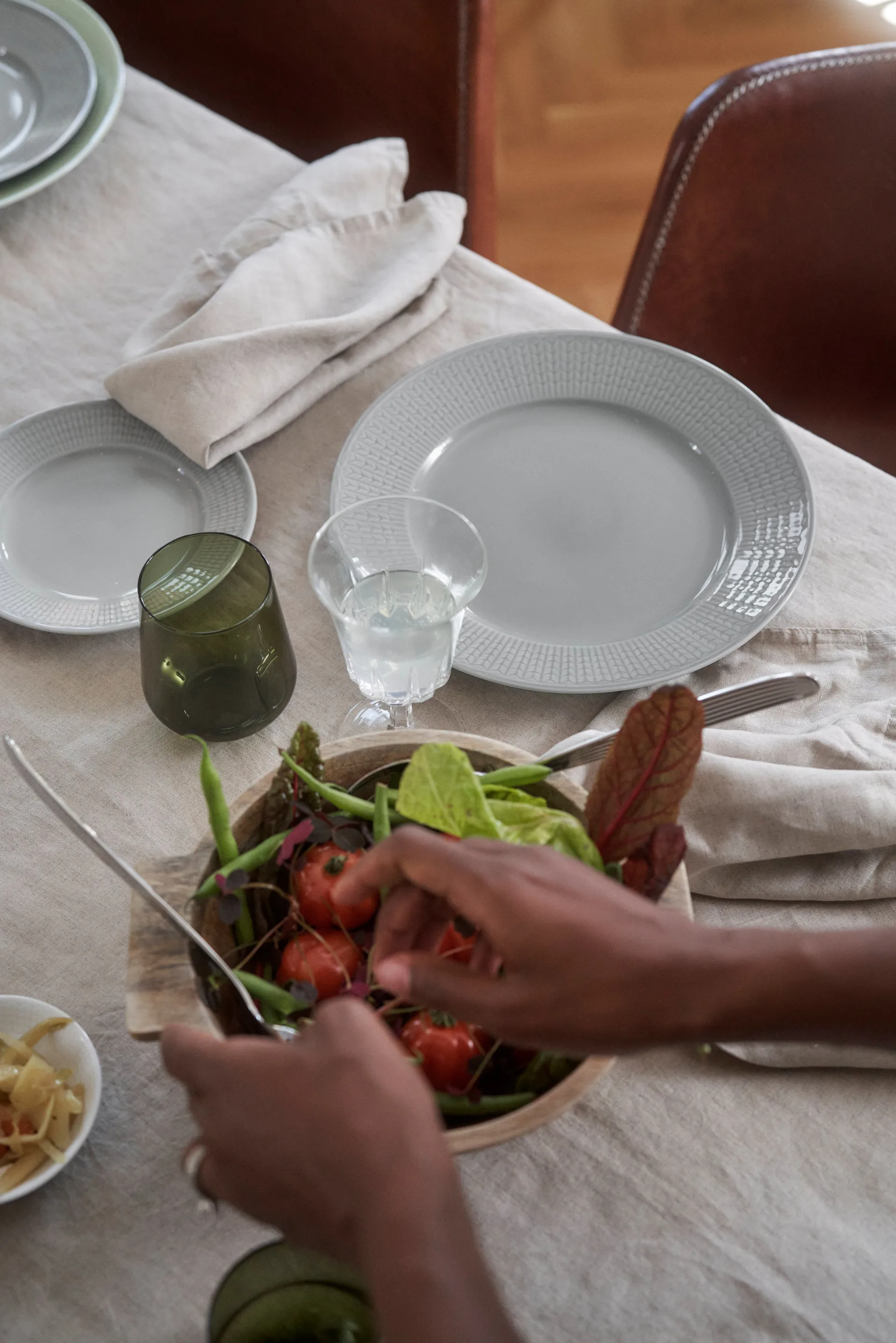 Talerz głęboki Swedish Grace 25 cm opakowanie 6 szt. Mgła (szary),  Rörstrand