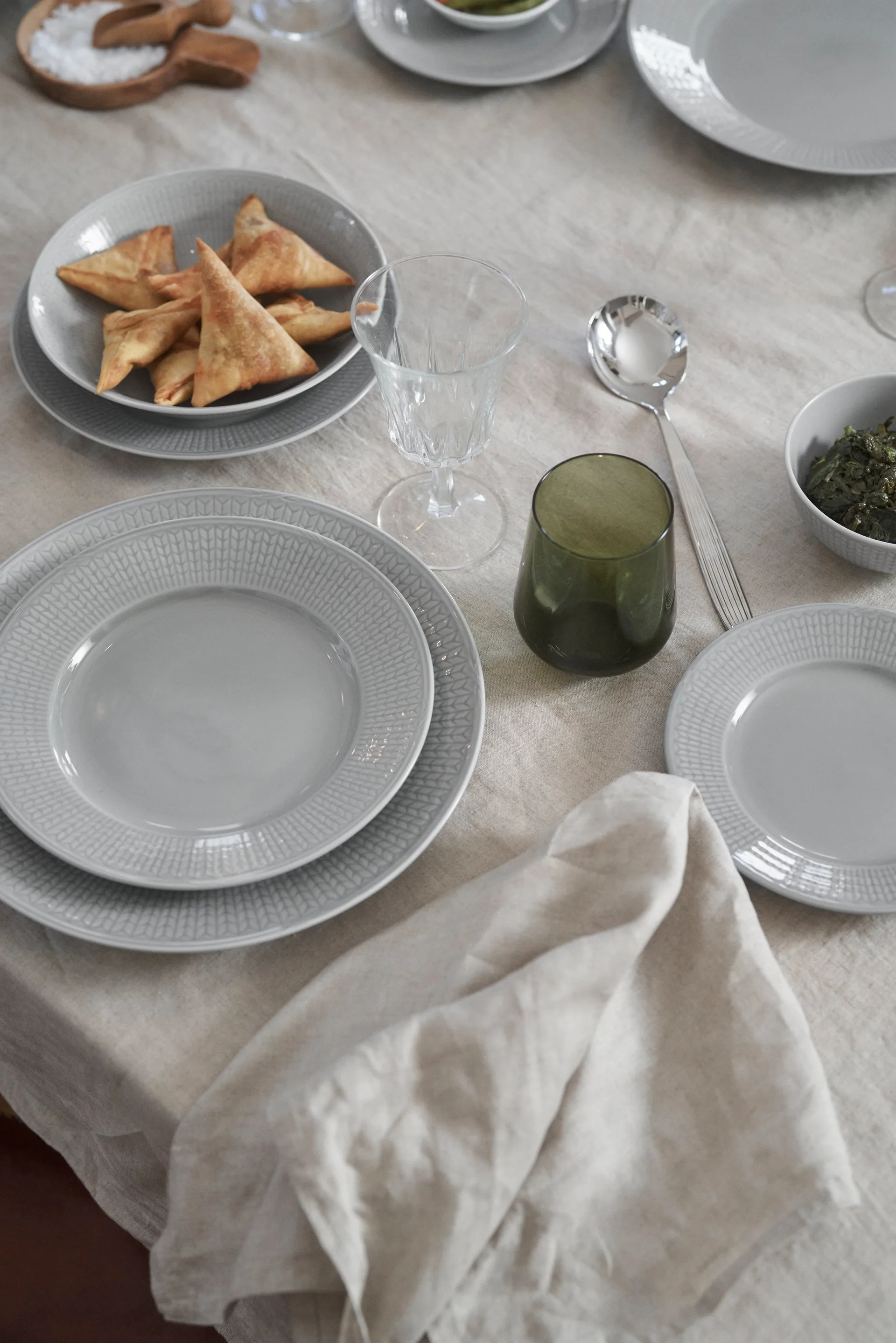 Talerz głęboki Swedish Grace 25 cm opakowanie 6 szt. Mgła (szary),  Rörstrand