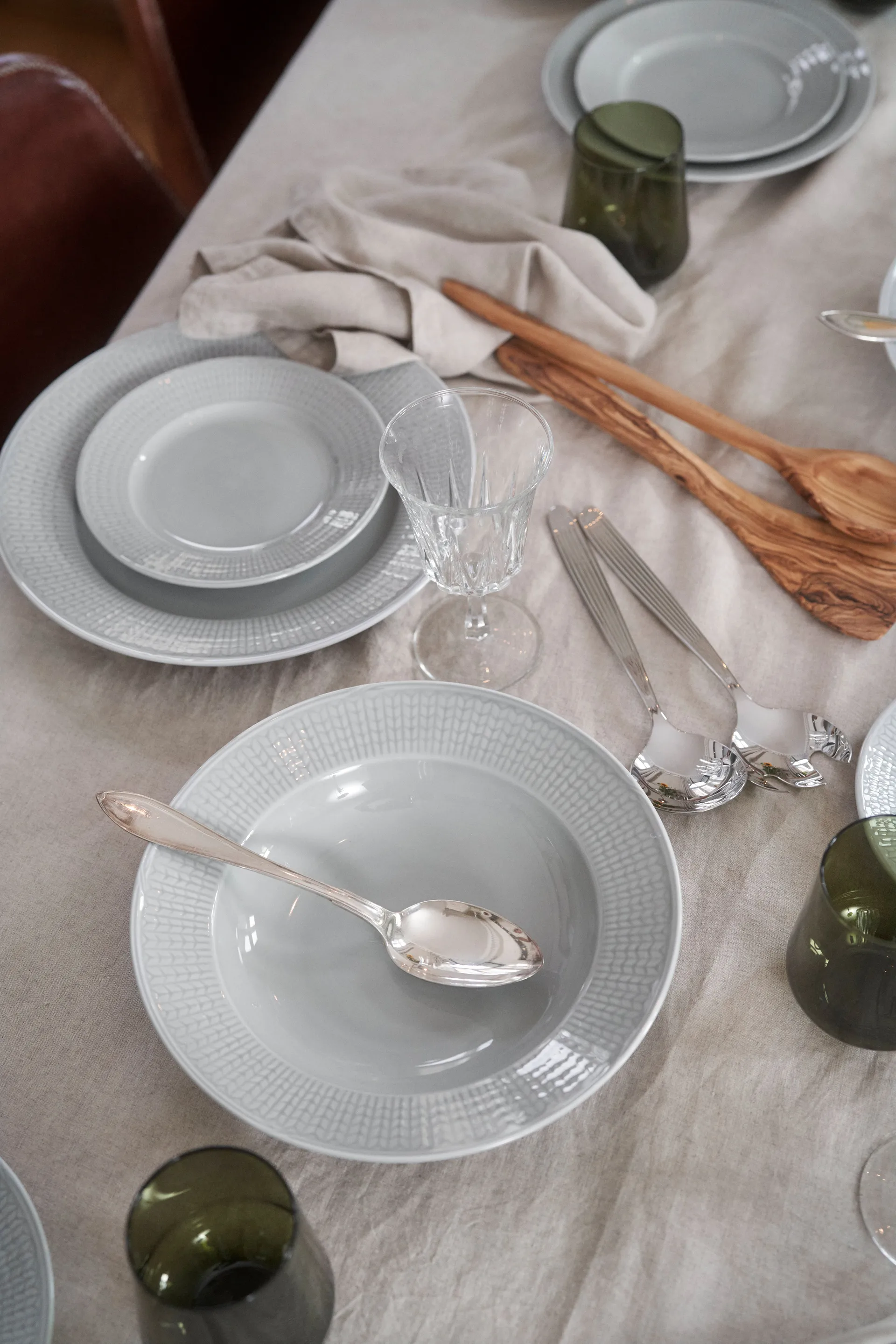 Talerz Swedish Grace 17 cm 6-pak Mgła (szary),  Rörstrand