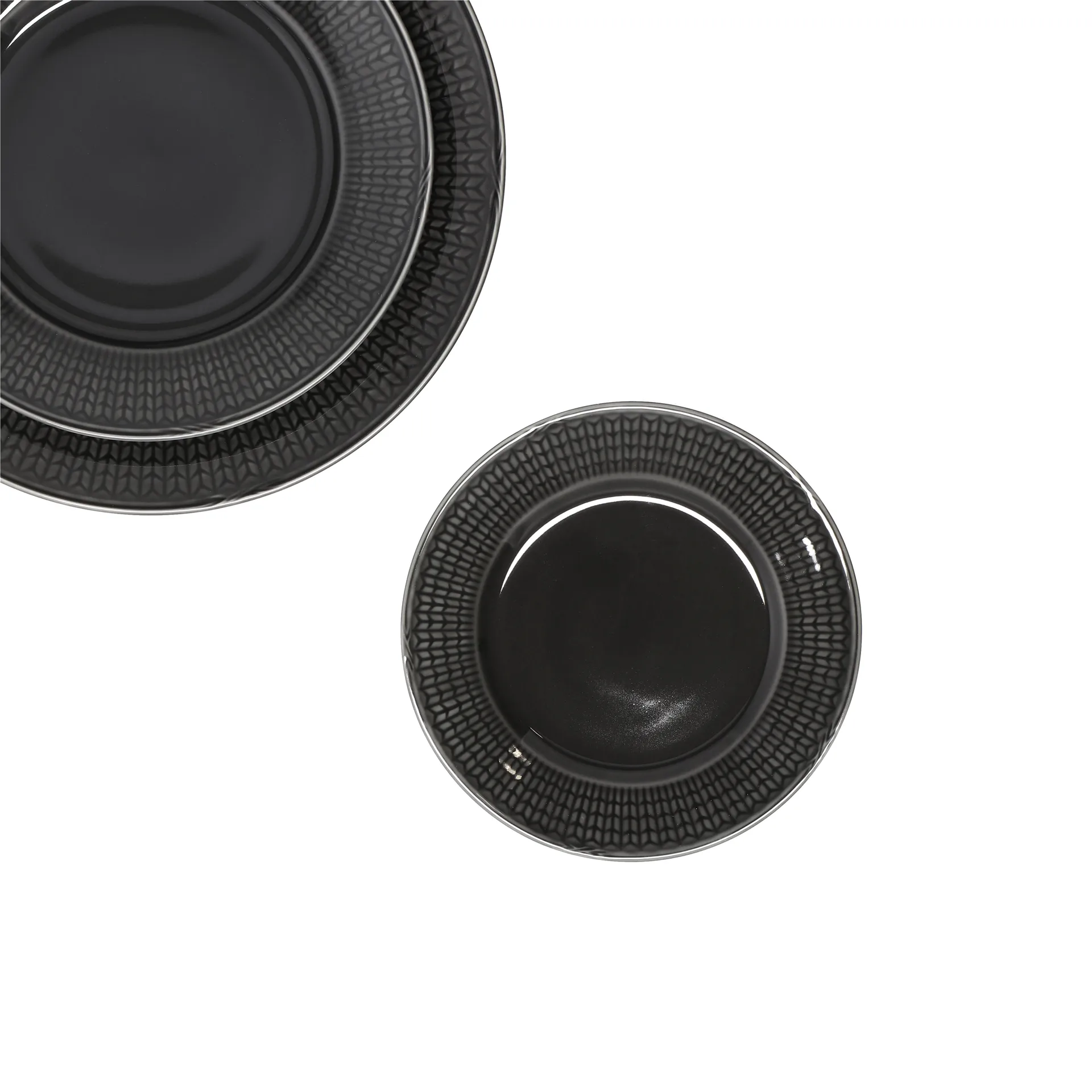 Talerz Swedish Grace Ø17 cm, stone (ciemny szary) Rörstrand