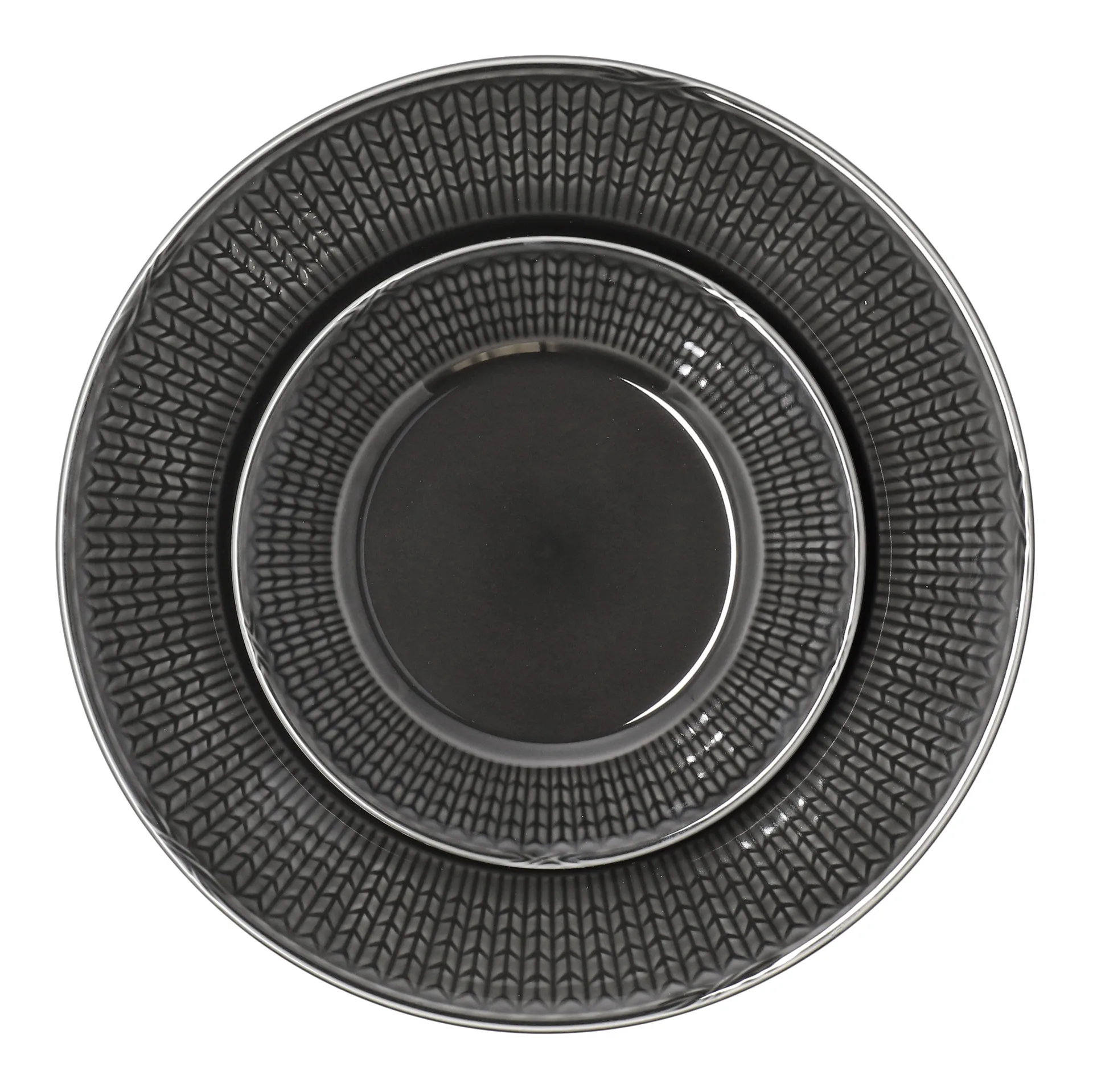 Talerz Swedish Grace Ø21 cm, Stone (ciemny szary) Rörstrand