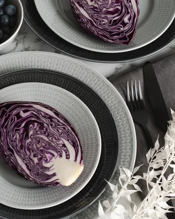 Talerz Swedish Grace Ø24 cm 6-pak Mgła (szary) - Rörstrand