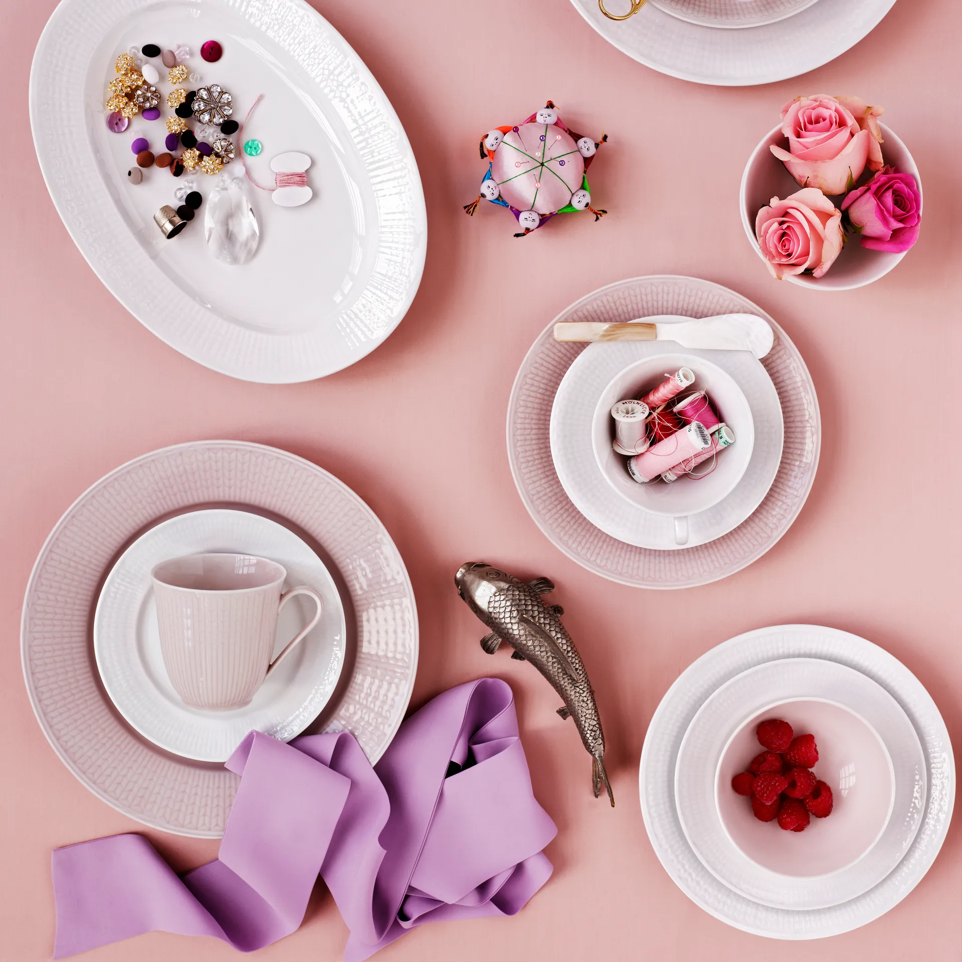 Talerz Swedish Grace Ø27 cm, Ice (błękitny) Rörstrand