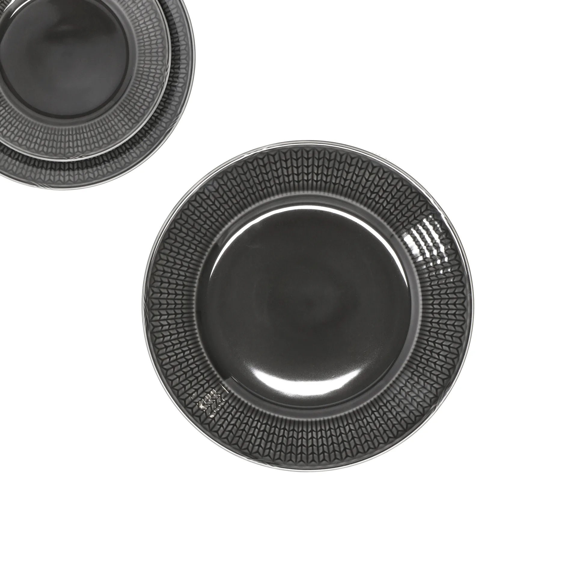 Talerz Swedish Grace Ø27 cm, Stone (ciemny szary) Rörstrand