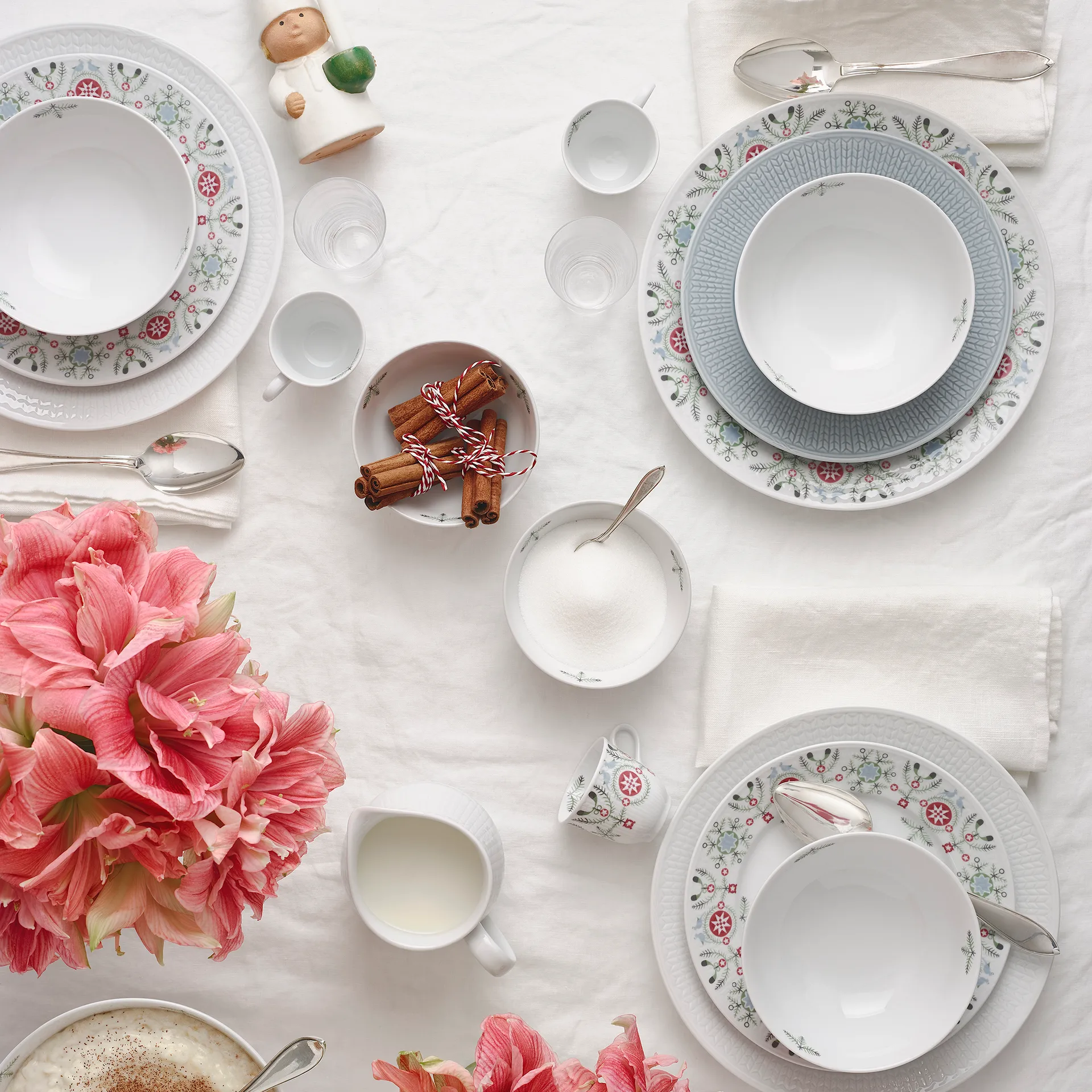 Talerz Swedish Grace Winter 21 cm, biały Rörstrand