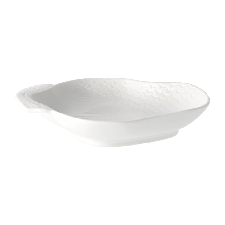 Talerz w kształcie muszli Swedish Grace 18x16 cm, Śnieg (biały) Rörstrand