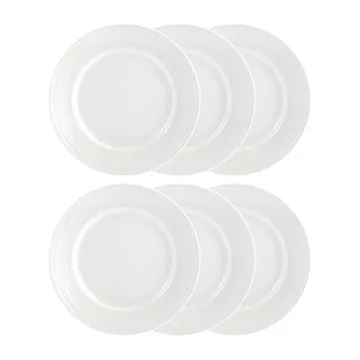 Talerze Swedish Grace 21 cm, 6 szt. snow (biały) - Rörstrand