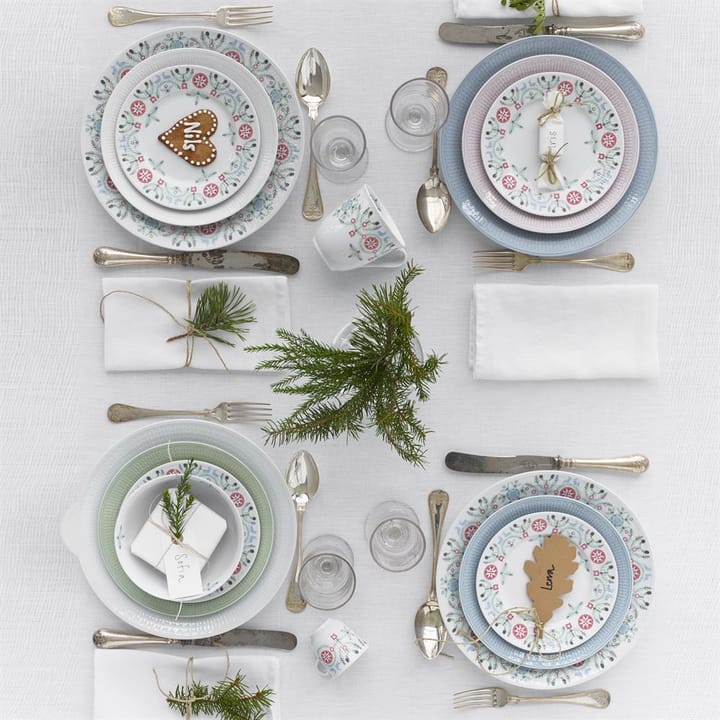 Talerzyki Swedish Grace Winter 17 cm, biały Rörstrand