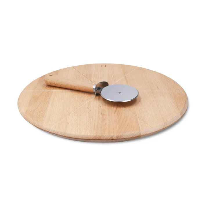 Deska do pizzy i nóż do pizzy Grand Cru - Bukowa, Ø35 cm - Rosendahl