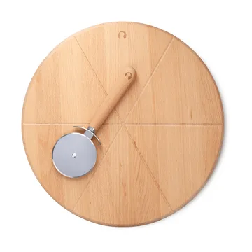 Deska do pizzy i nóż do pizzy Grand Cru - Bukowa, Ø35 cm - Rosendahl
