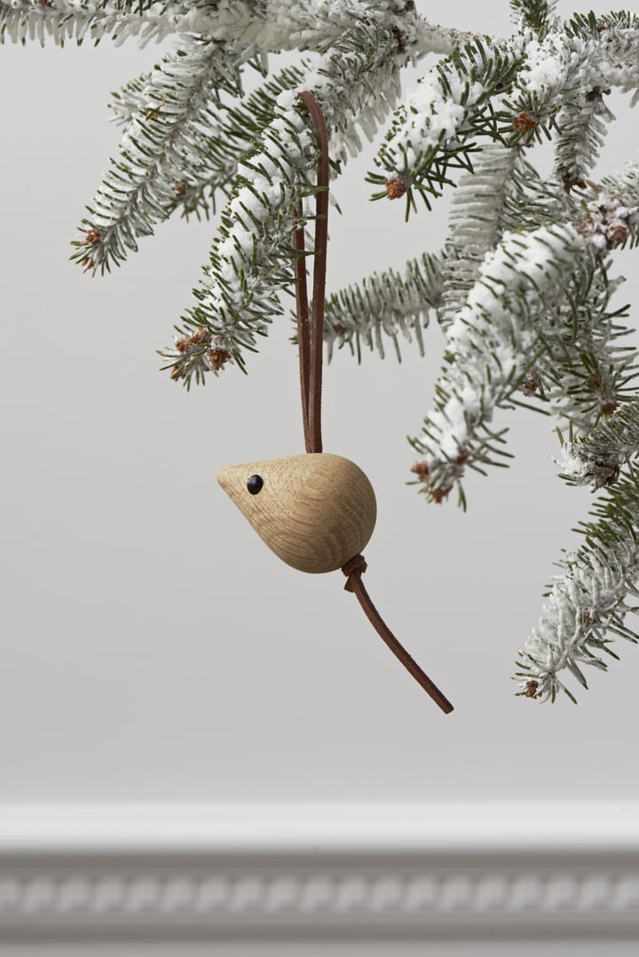 Forest tales zawieszka świąteczna myszka 4 cm - Dąb - Rosendahl