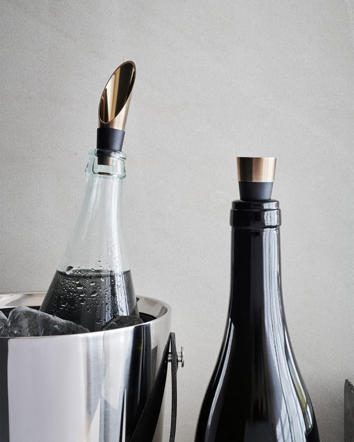 Grand Cru Bareware korek do wina i dziobek do nalewania 2 części, Stal patynowana na czarno Rosendahl