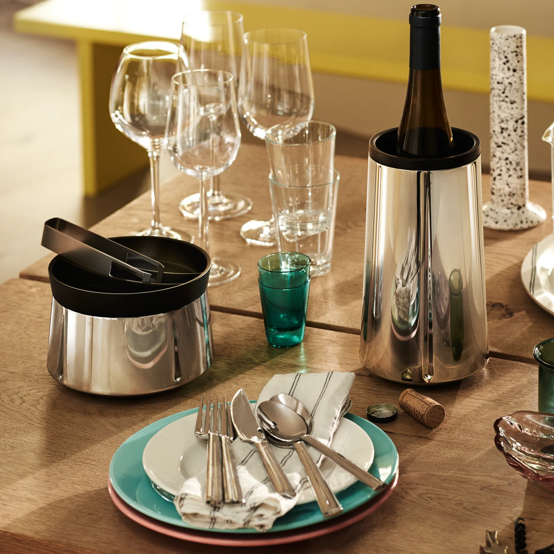 Grand Cru wiaderko na lód, Stal nierdzewna Rosendahl