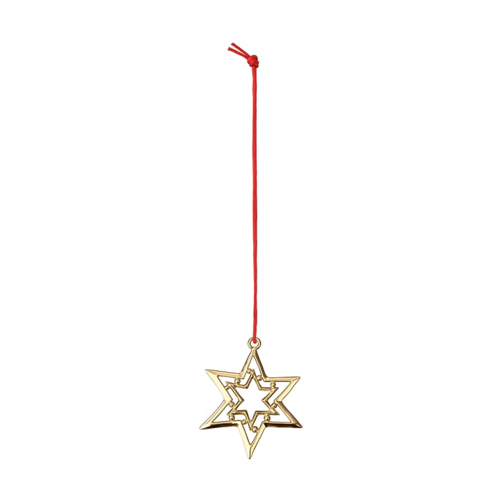 Karen Blixen Świąteczna zawieszka – gwiazda 8 cm - Pozłacany - Rosendahl