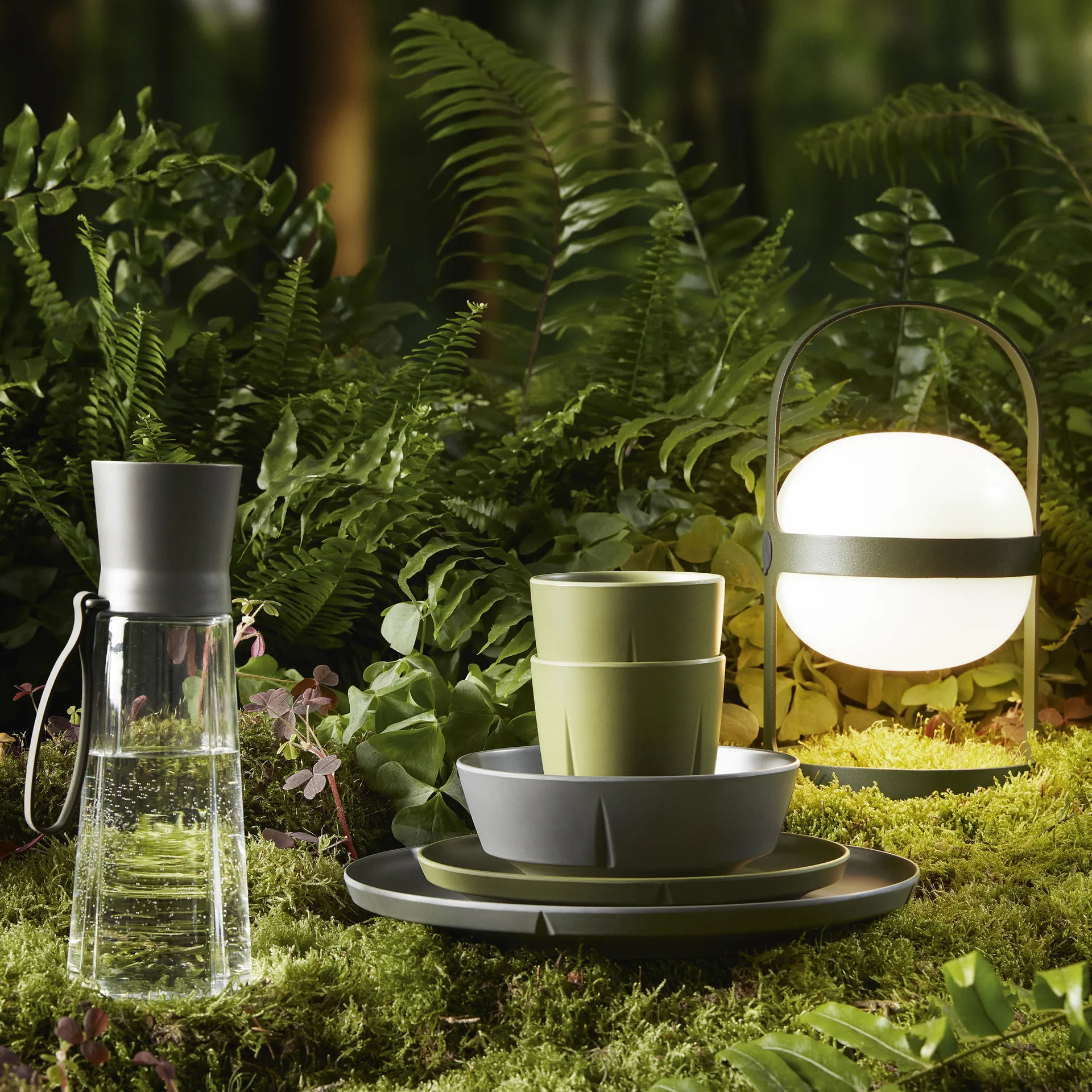 Lampa solarna Soft Spot olive green, 25 cm Rosendahl