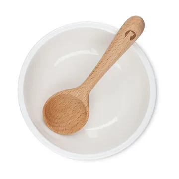 Miseczka na przekąski i łyżeczka Grand Cru - Biała, Ø10,5 cm - Rosendahl