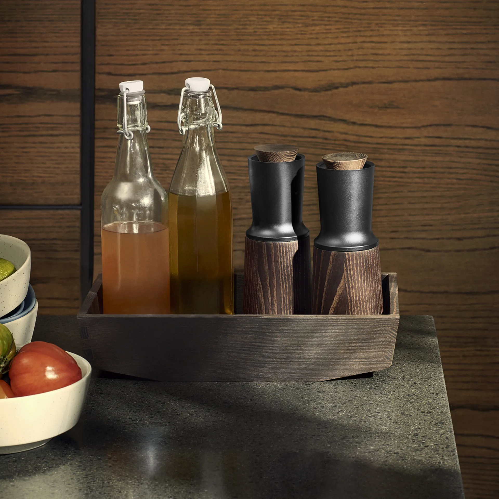 Młynek do soli i pieprzu Rå 20 cm, Czarny Rosendahl