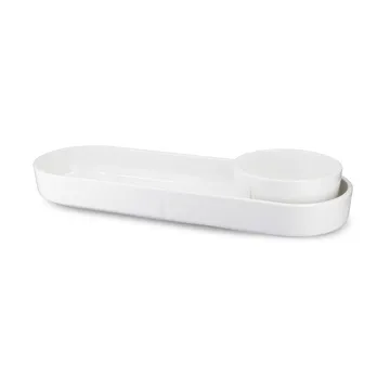 Półmisek serwisowy owalny Grand Cru - Biały, 12x34 cm - Rosendahl