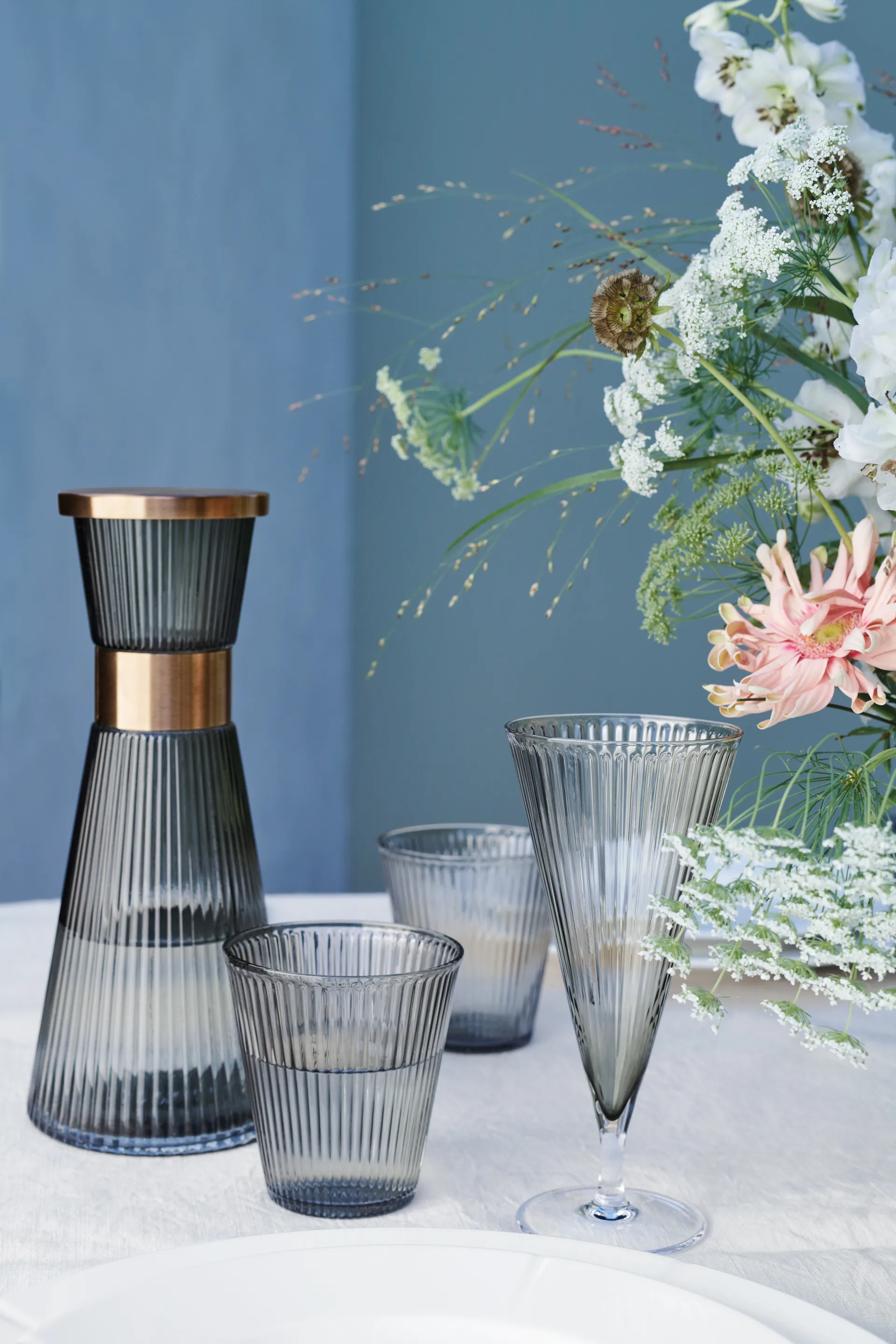 Wieczko do karafki na wodę Grand Cru Nouveau, Patynowana stal Rosendahl