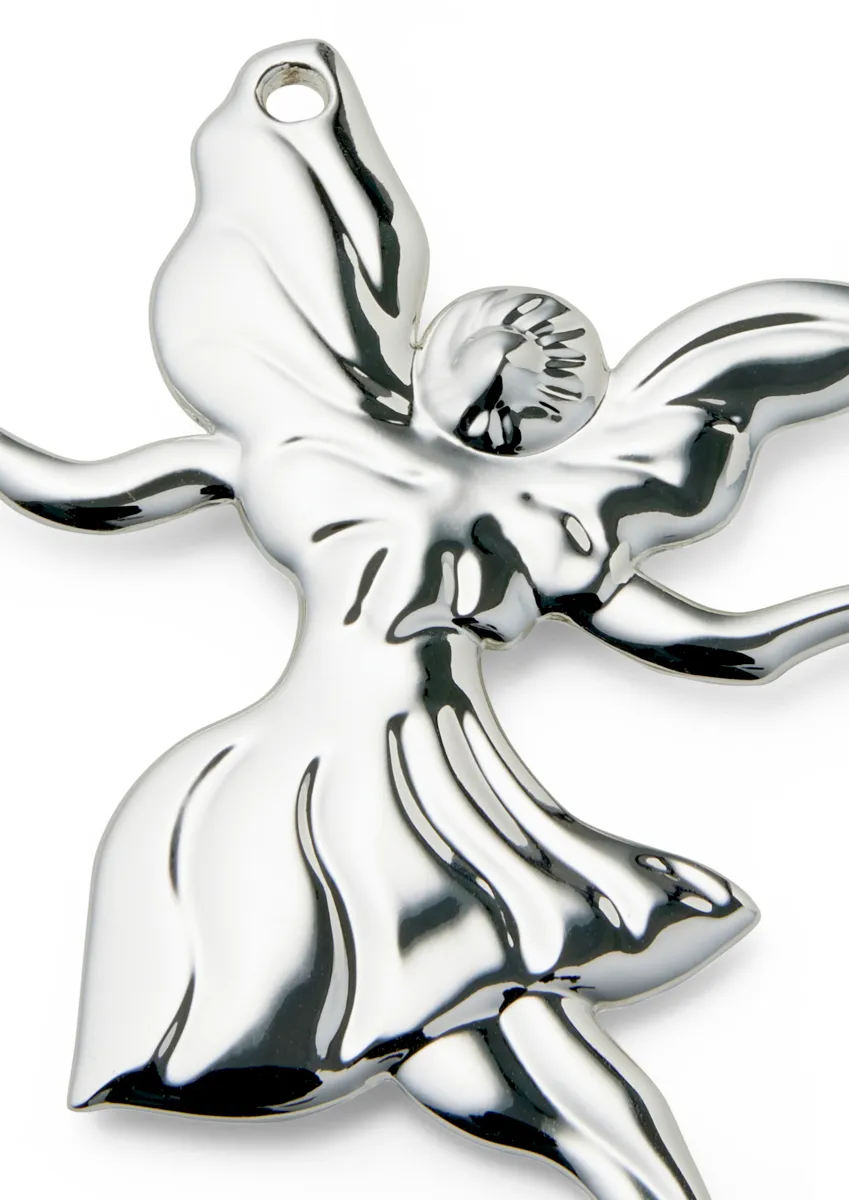 Zawieszka świąteczna Dancing Angel 7 cm, Posrebrzana Rosendahl