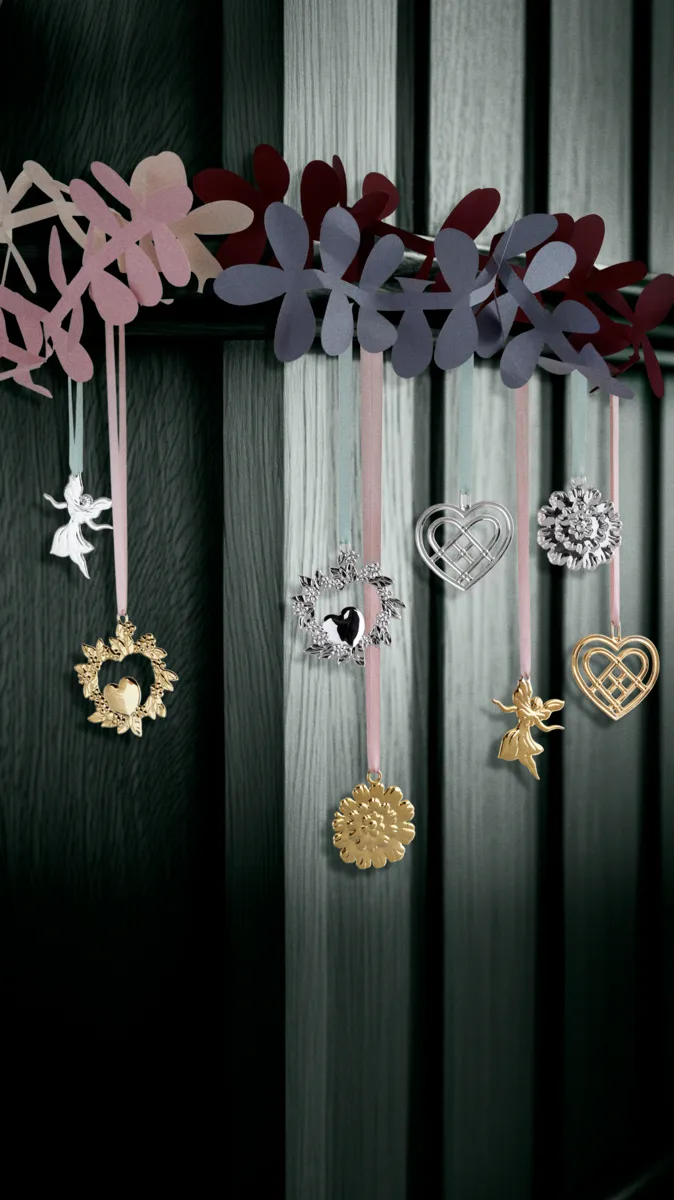 Zawieszka świąteczna Dancing Angel 7 cm, Posrebrzana Rosendahl