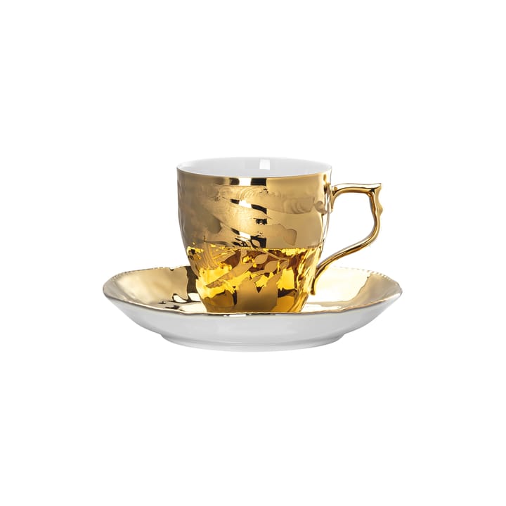  Filiżanka do espresso ze spodkiem Rosenthal Heritage Midas - Biało-złota - Rosenthal