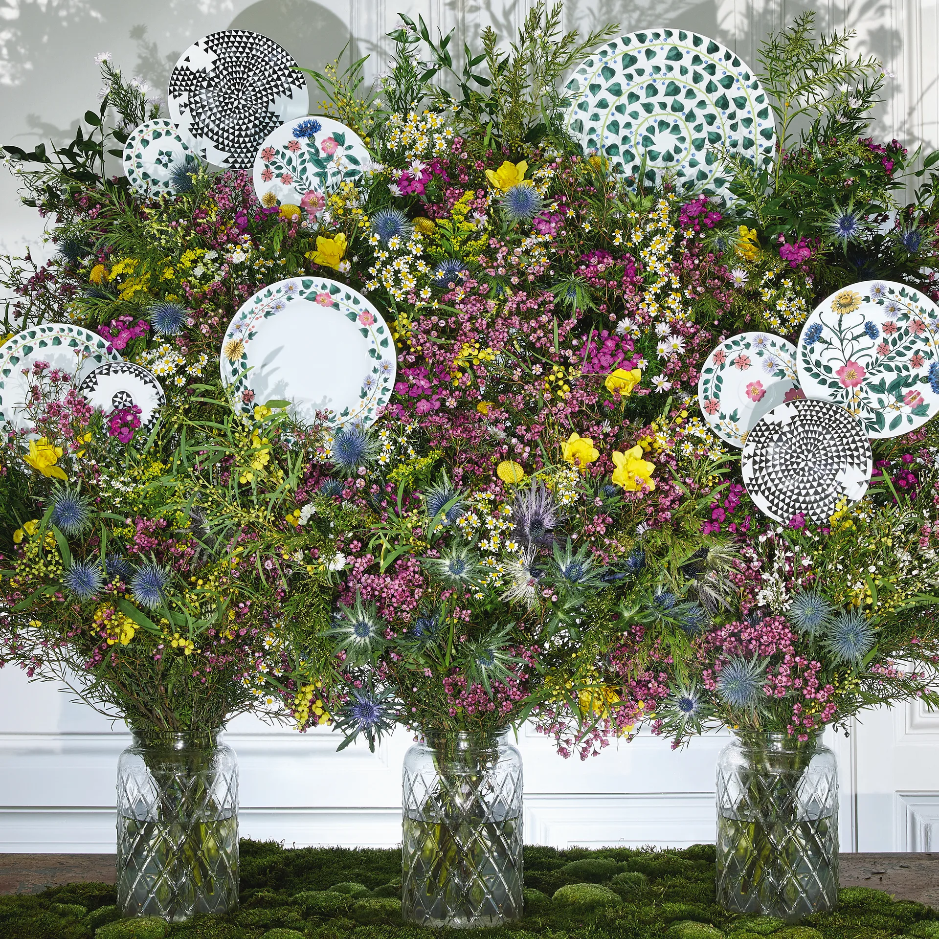 Magic Garden Foliage talerz 21 cm, Biało-zielony Rosenthal