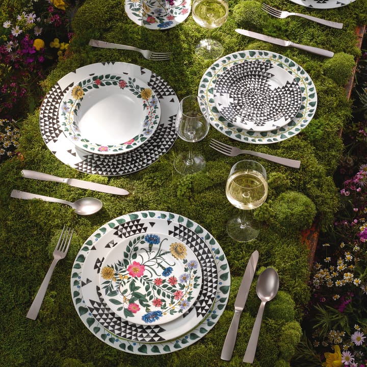 Magic Garden Foliage talerz 28 cm, Biało-zielony Rosenthal