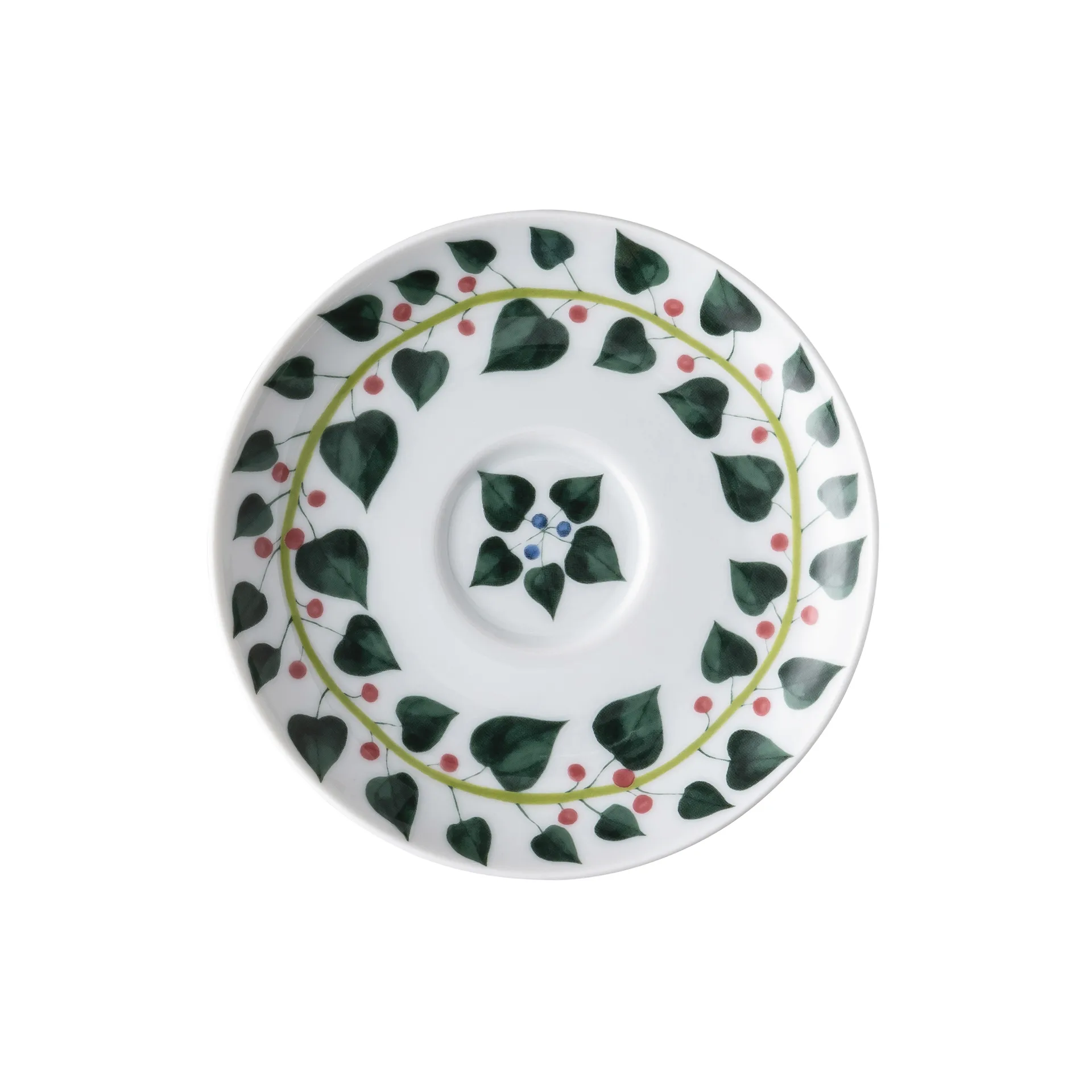 Magic Garden Foliage talerz do espresso 12 cm, Biało-zielony Rosenthal