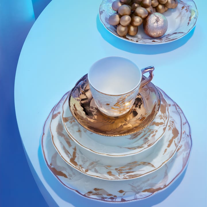 Rosenthal Heritage Midas filiżanka ze spodkiem, Biało-złoty Rosenthal