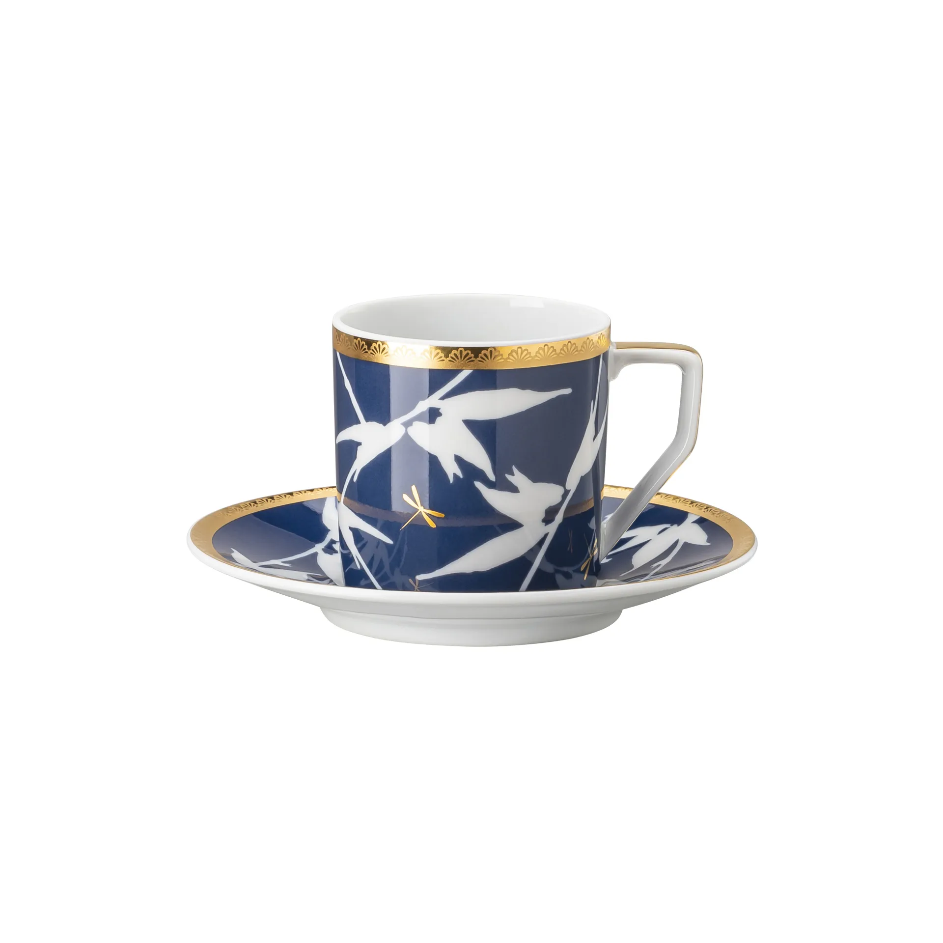 Rosenthal Heritage Turandot filiżanka do espresso ze spodkiem, Niebieski Rosenthal