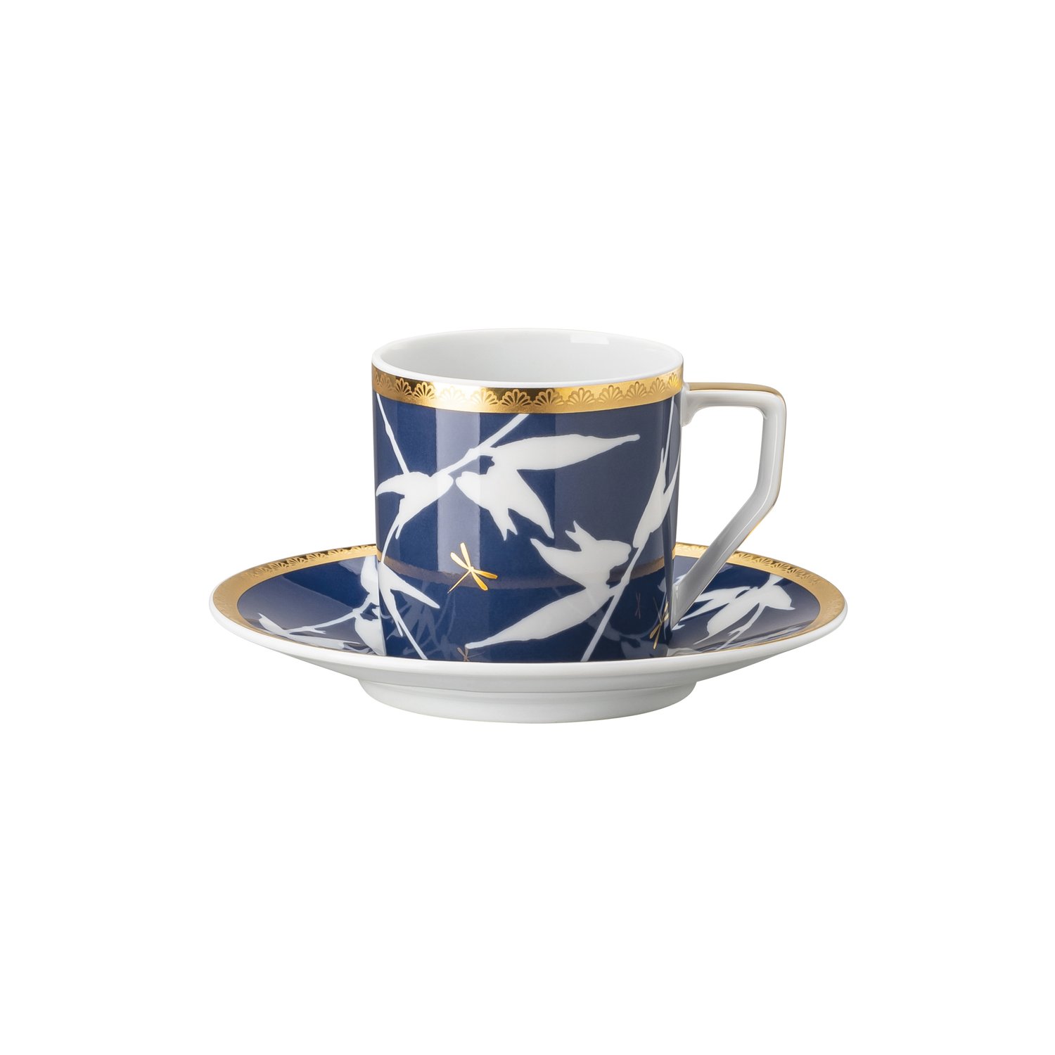 Rosenthal Rosenthal Heritage Turandot filiżanka do espresso ze spodkiem Niebieski
