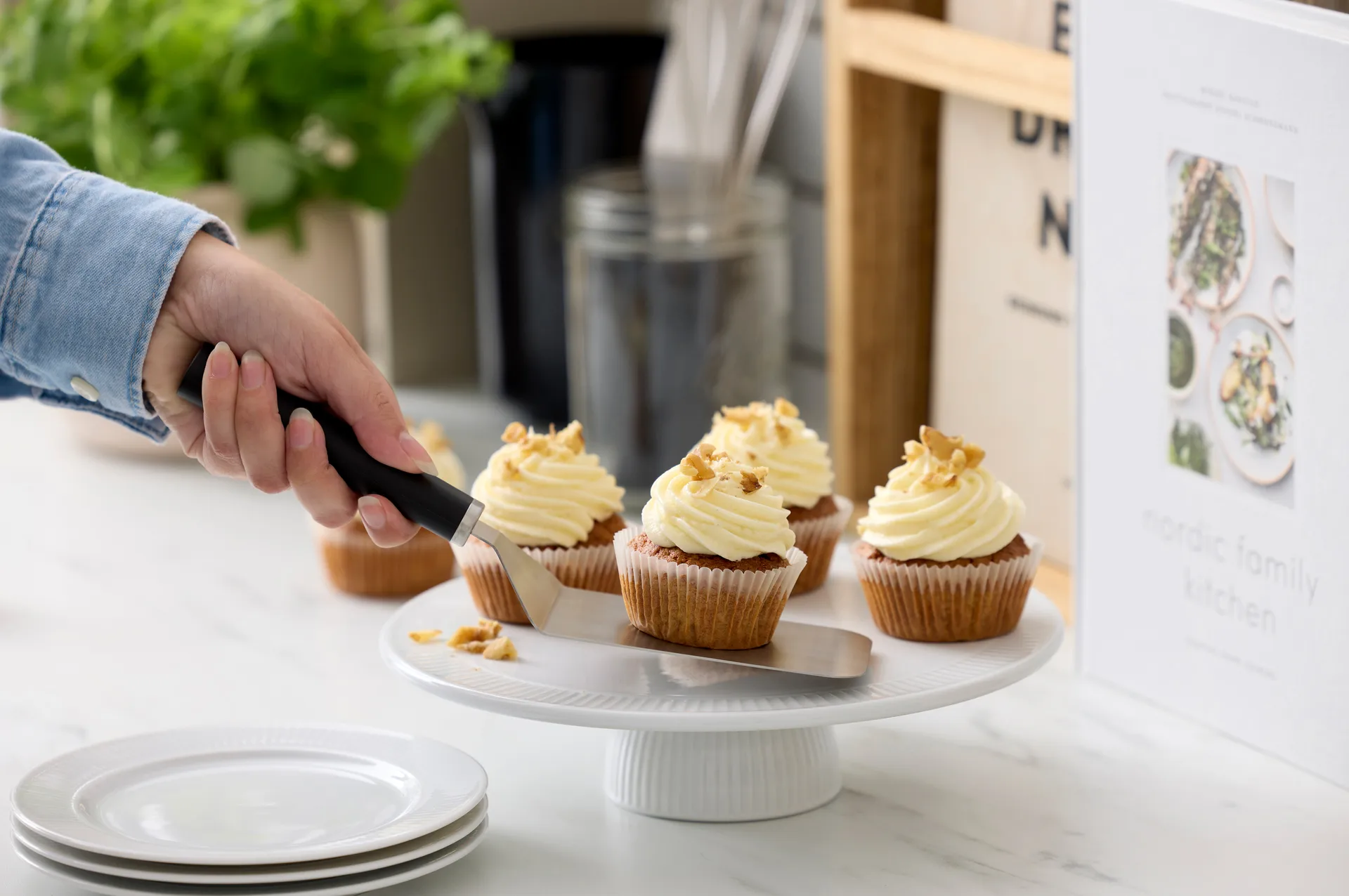 Emma szpatuła/paleta szeroka stal 26 cm, Czarny Rosti