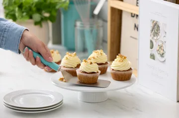 Emma szpatuła/paleta szeroka stal 26 cm - Nordic green - Rosti