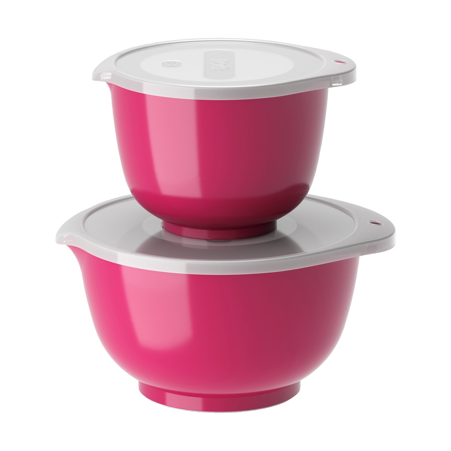 Rosti Zestaw misek Margrethe, 2 szt. Beetroot | Skandynawski Design | Miski do ciasta | Czerwony