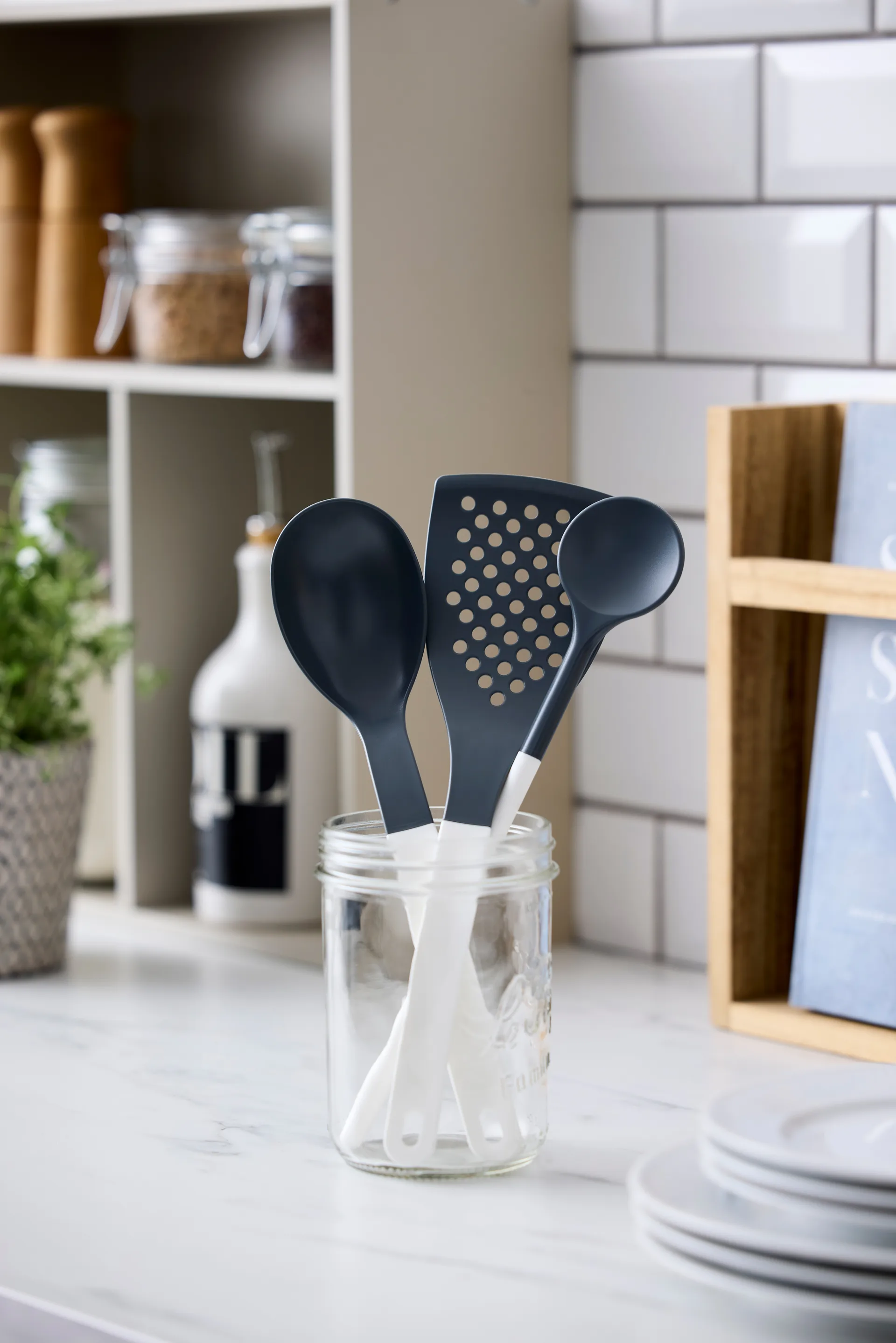 Zestaw przyborów kuchennych Optima 1, 3 części, Biały nylon Rosti