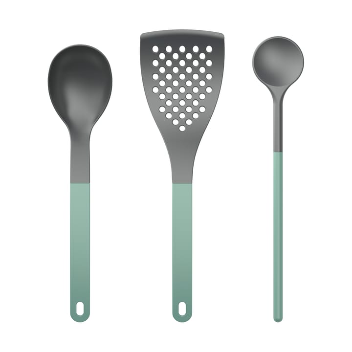 Zestaw przyborów kuchennych Optima 1, 3 części - Nordic green nylon - Rosti