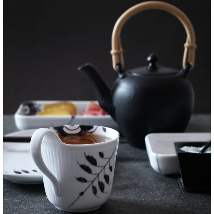Black Fluted Mega filiżanka z wysokim uchwytem, 330 ml Royal Copenhagen