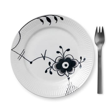 Black Fluted Mega talerz 6 - Ø 19 cm - Royal Copenhagen