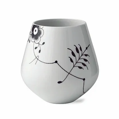 Black Fluted Mega wazon, 20,5 cm Royal Copenhagen