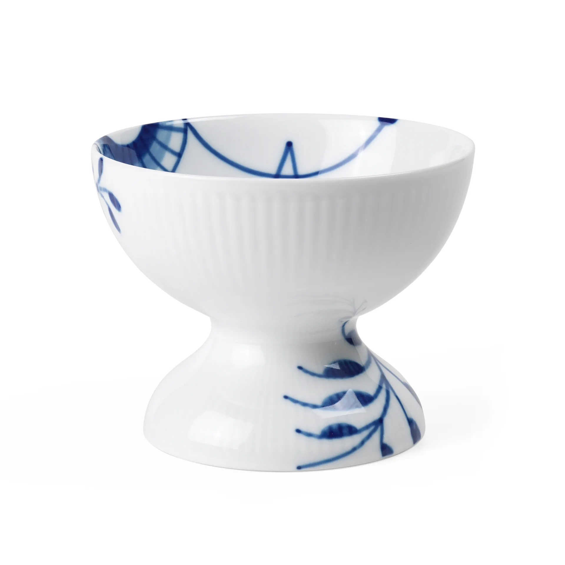Blue Fluted Mega miska na stopce 8 cm, Niebiesko-biały Royal Copenhagen