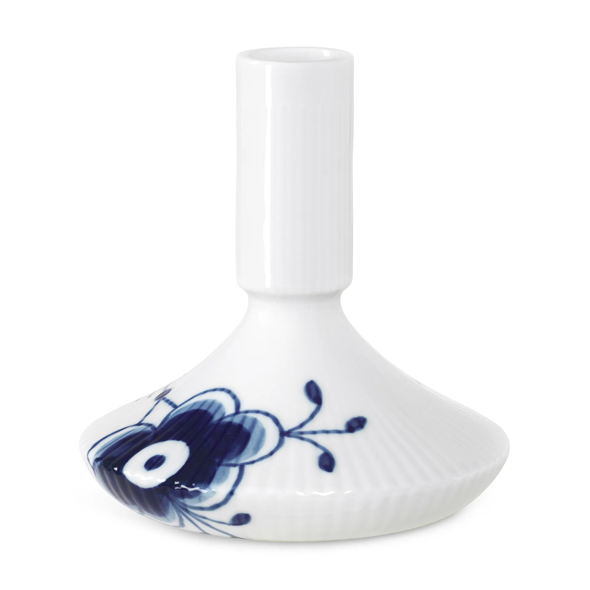 Blue Fluted Mega świecznik, 12 cm Royal Copenhagen