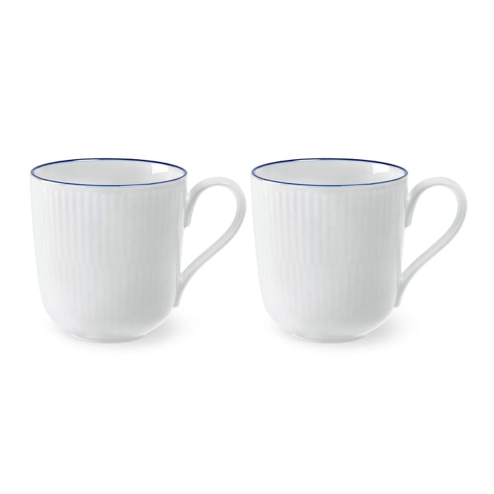 Blueline kubek 280 ml 2 szt, Biały-niebieski Royal Copenhagen