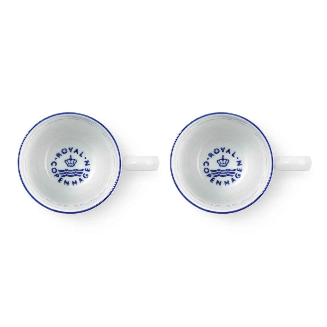 Blueline kubek 280 ml, 2‑pak, Biały-niebieski Royal Copenhagen