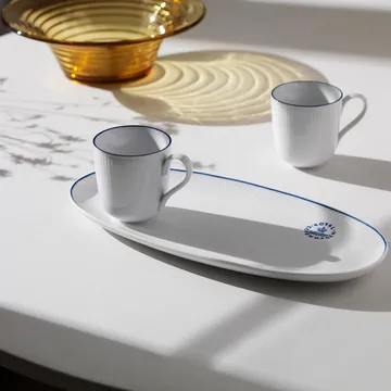 Blueline kubek 280 ml, 2‑pak - Biały-niebieski - Royal Copenhagen